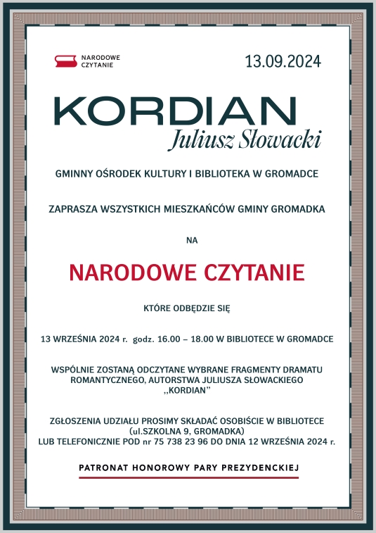 Narodowe Czytanie 2024